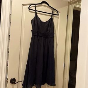 Garnet Hill Black Cocktail Dress (100% Silk) Size: 06